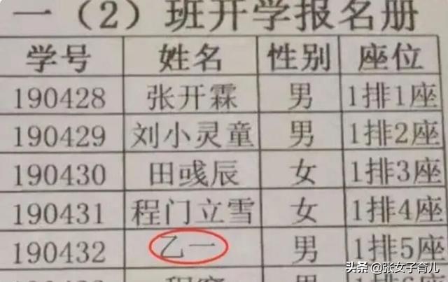 这是我见过最简单的名字，没有之一？连名带姓共两笔