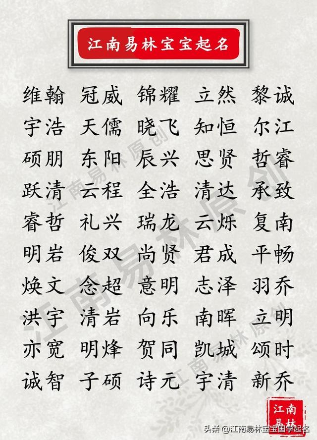 有寓意的名字：200个有文采寓意的男孩名字，愿宝宝未来可期