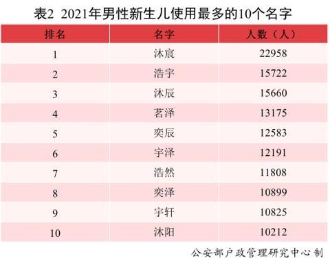 《二〇二一年全国姓名报告》发布