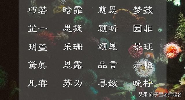 多福多慧的女孩好名字，让人百听不厌