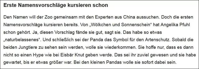 外媒发起投票要给熊猫宝宝取名”香港”？德国柏林动物园回应了