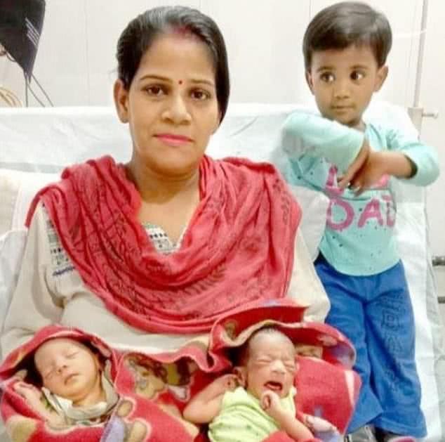 印度母亲给龙凤胎起名新冠肺炎，只为纪念在疫情期间诞下新生儿