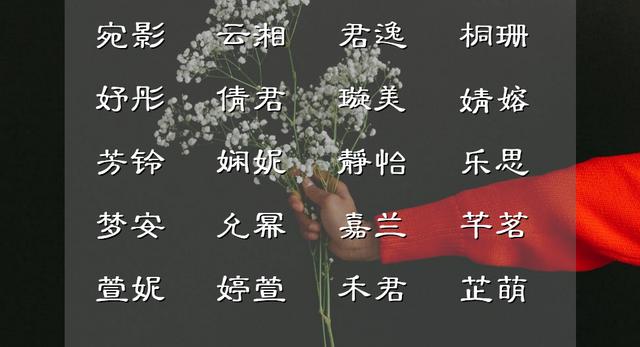 诗词里温和有教养的女孩名，给人印象芳泽无加