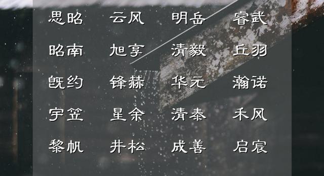 昂然自若的大气男孩名字，傲然挺立，自信自强