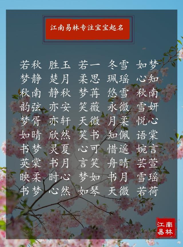 名字测试：如果穿越回唐朝你该叫什么名字？内附唐韵宝宝起名