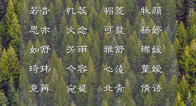 神明少女风的宝宝名字，清爽干脆