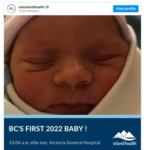 迎2022元旦宝宝！BC省官宣十大最受欢迎的婴儿名字 榜首最可爱