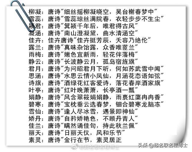 宝宝起名系列：来自唐诗中的好名字