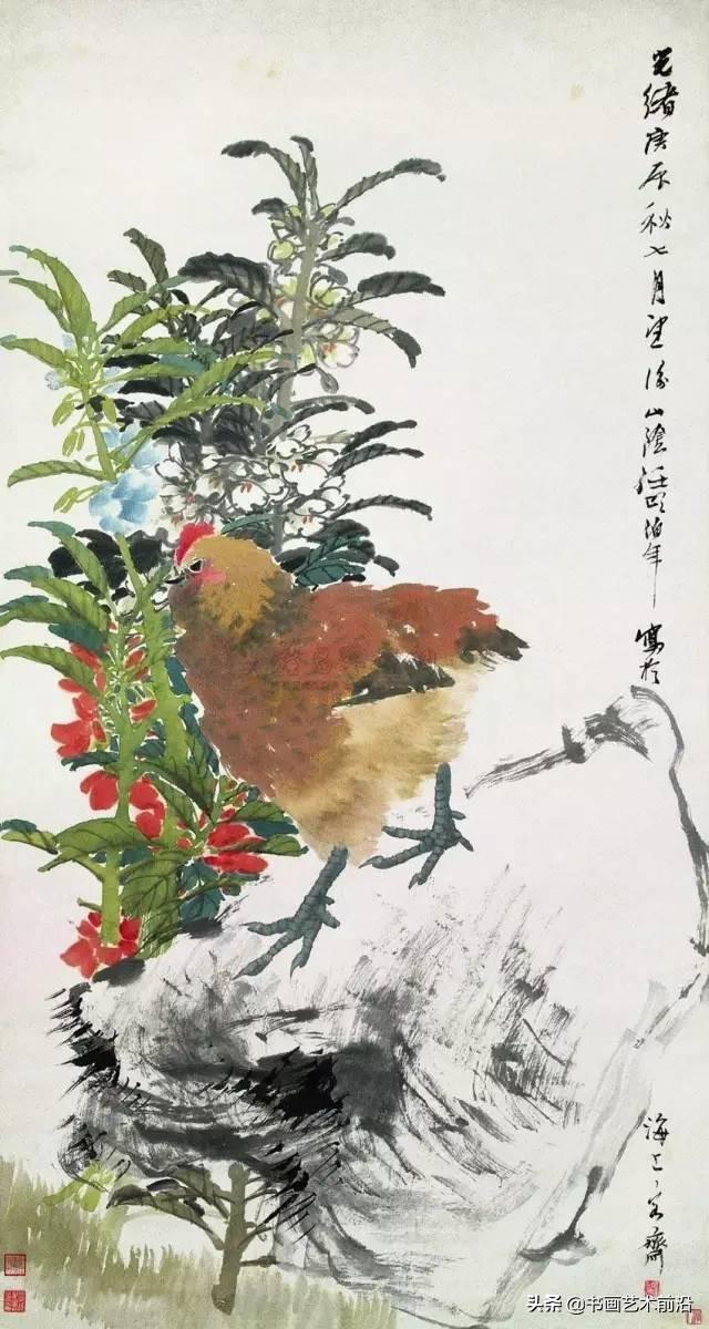 国画画鸡名家作品欣赏