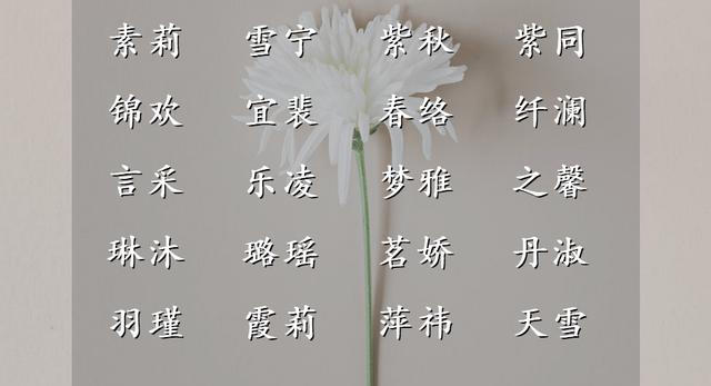 奶芙浪漫的仙女名字，心里感觉甜甜的