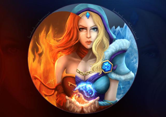 转载:DOTA2《刀塔志》双生姐妹 冰女与火女的背景故事