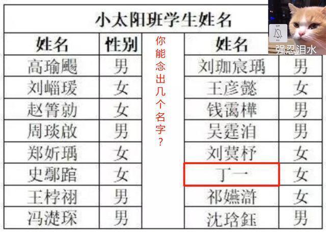 新学期，学生名字成难题，幼儿园老师：16个名只能叫出一个