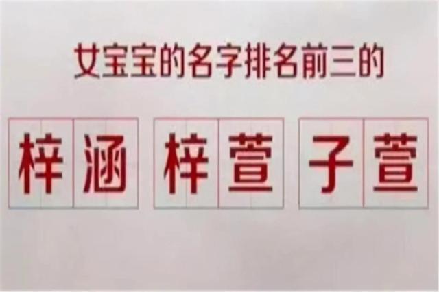 扎堆叫“子轩”时代已过去，新一批烂大街的名字来了，幼师：心累