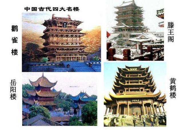 中国的四大名桥、四大名楼、四大名亭、四大名塔指的是哪些？