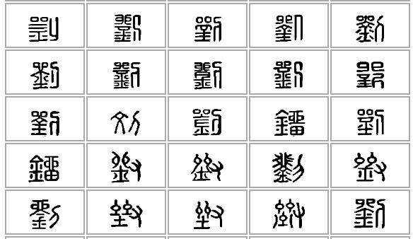 “刘” 姓的由来和汉字书法演变「书品百家姓」