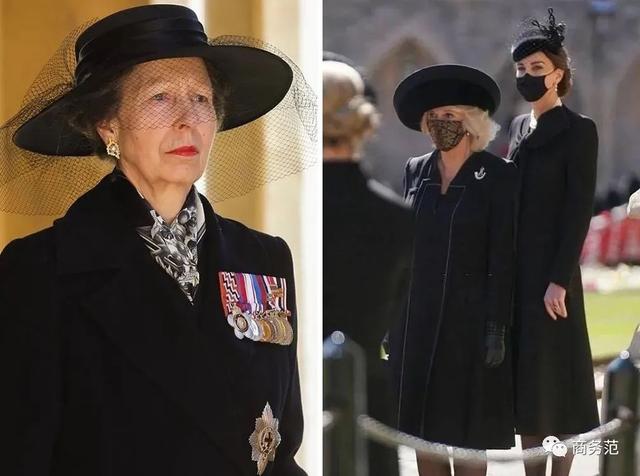 梅根缺席的王室葬礼：女王落泪憔悴、哈里威廉同框、凯特黑纱绝美
