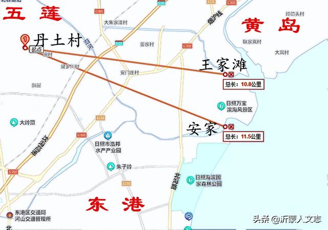 五莲县距离大海最近的地方是哪里？潮河镇的张家庄和丹土村