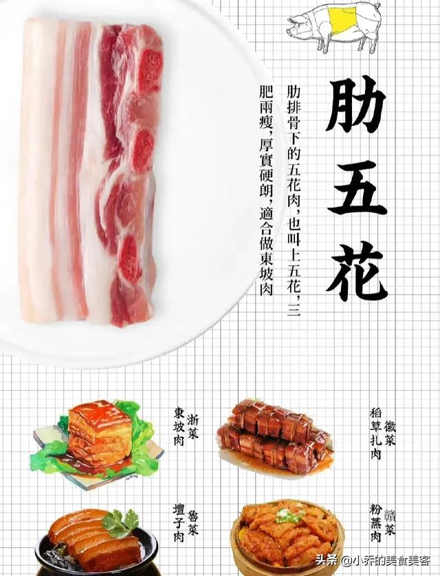 8张图，教你认识猪身不同部位的肉，从此再也不怕去菜市场买猪肉