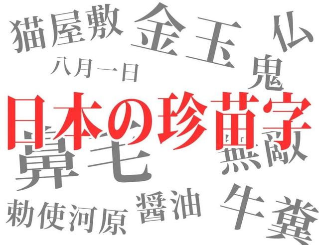 不用中华百家姓，导致日本多达30万姓，有些姓氏看得让人脸红