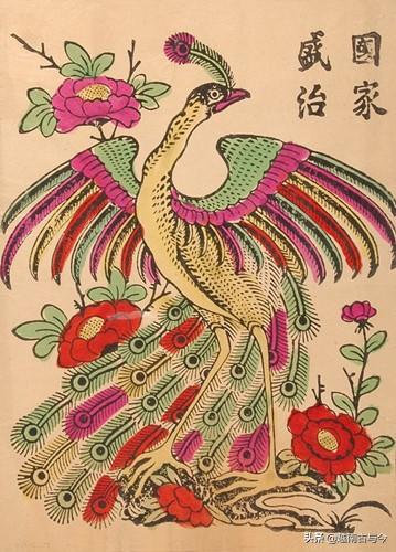越南历史上的年画，大多和中国元素有关，都有龙凤和汉字