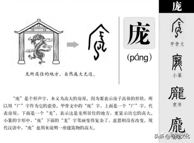 庞-汉字的艺术与中华姓氏文化荀卿庠整理