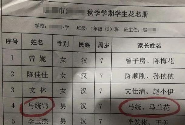 最近“同音字”名字火了，学生姓“马”老师却不敢叫，亲爸是高手