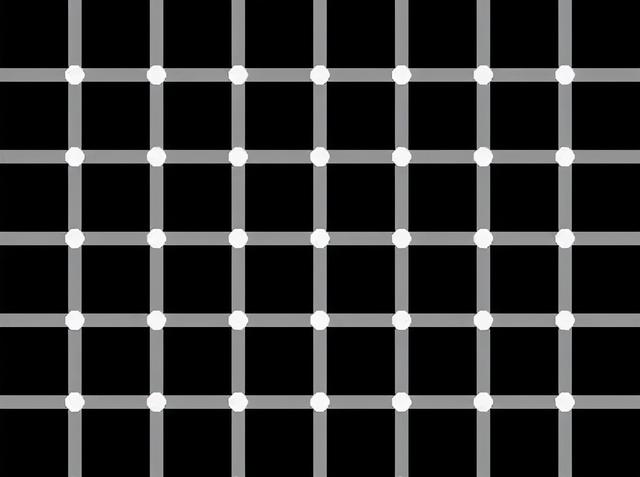 史上最难眼力测试，这张图里的12个黑点，你永远也找不全