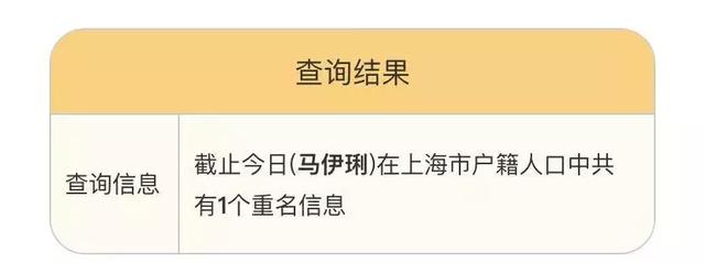 重名查询神器来了！上海有4094个陈洁、4076个张敏！