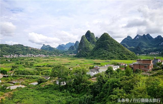 这个周末，我去了阳朔的壮族古民居群，还去爬了阳朔兴坪的乌龟山