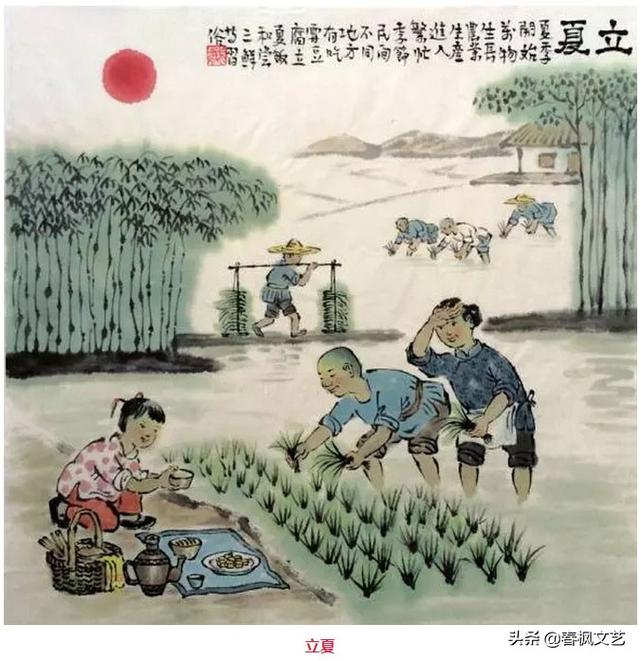 传递中华传统文化知识：二十四节气有趣画，传递农村风俗人情