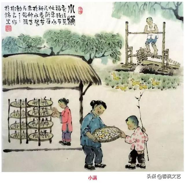 传递中华传统文化知识：二十四节气有趣画，传递农村风俗人情