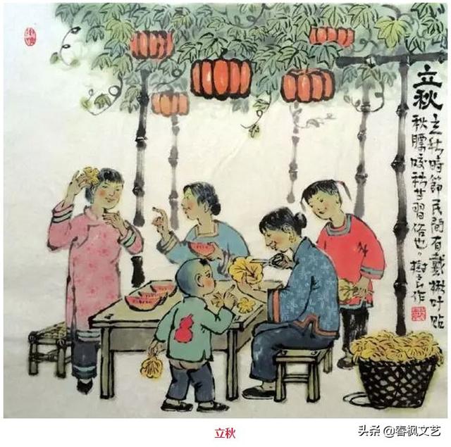 传递中华传统文化知识：二十四节气有趣画，传递农村风俗人情