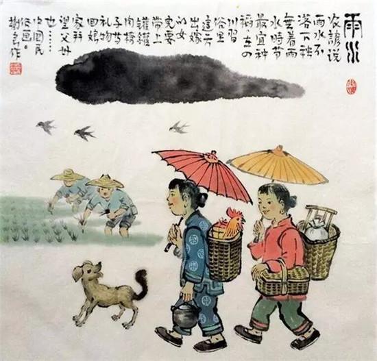 二十四幅节气画，传递浓浓民俗风情