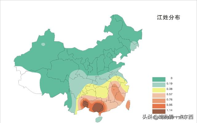 姓氏起源：江姓起源和分布