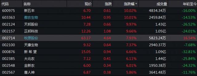 发改委数据透露猪肉储备收储工作将启！牧原股份大涨近9%，9月猪肉或止跌？不过产能大周期“拐点”远未到来