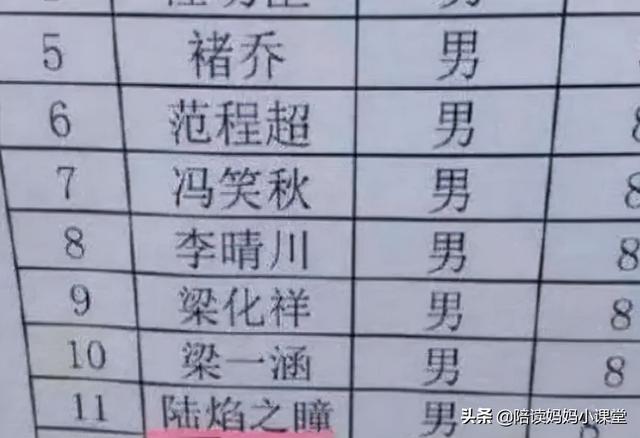 开学后，老师心态崩了，这届家长太会取名，16个名字一半叫不出来